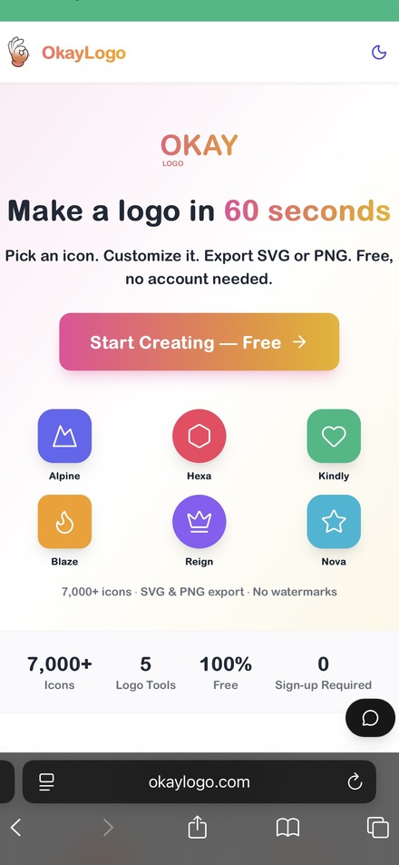 OkayLogo on iPhone